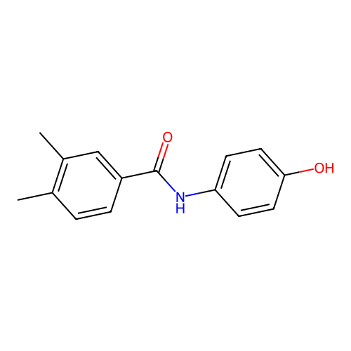 N-(4-hydroxyphenyl)-3,4-dimethylbenzamide structure