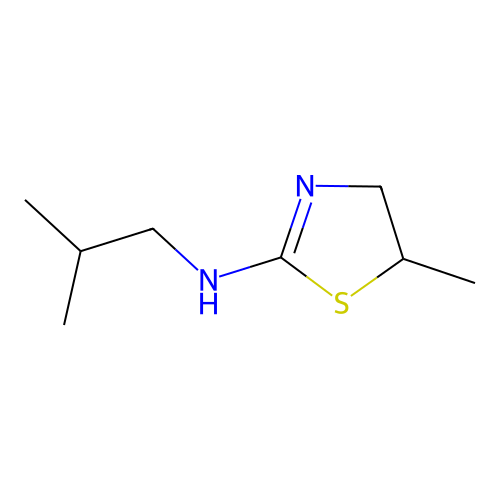 N-Isobutyl-5-methyl-4,5-dihydro-1,3-thiazol-2-amine structure