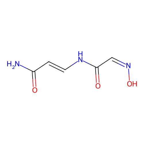 3-(Oximinoacetamido)acrylamide structure