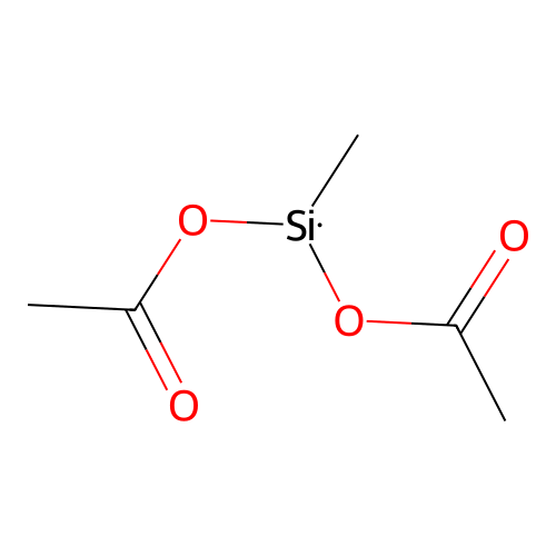 Silanediol, 1-methyl-, 1,1-diacetate structure