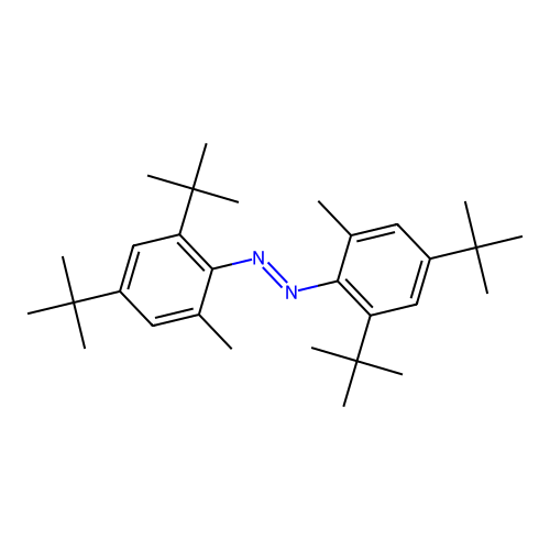 2,2',4,4'-Tetrabutyl-6,6'-dimethylazobenzene structure