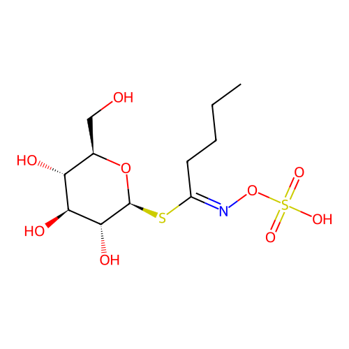 Butyl glucosinolate structure