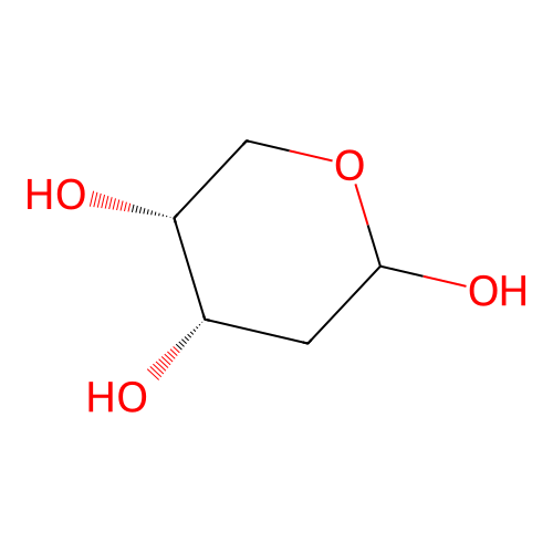2-deoxy-D-ribopyranose structure