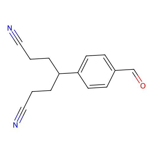 4-(4-Formylphenyl)heptanedinitrile structure