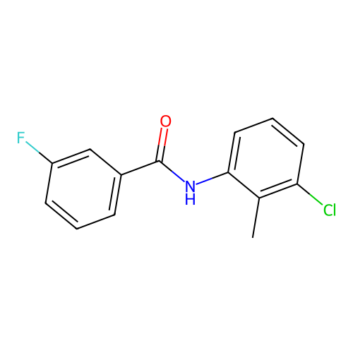 N-(3-chloro-2-methylphenyl)-3-fluorobenzamide structure