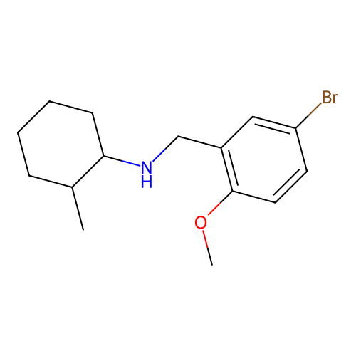 N-(5-bromo-2-methoxybenzyl)-2-methylcyclohexanamine structure