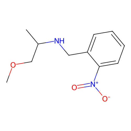 1-methoxy-N-(2-nitrobenzyl)propan-2-amine structure