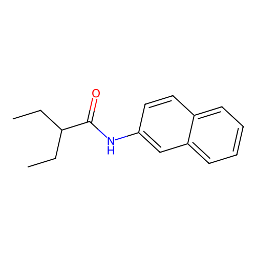 2-ethyl-N-(naphthalen-2-yl)butanamide structure
