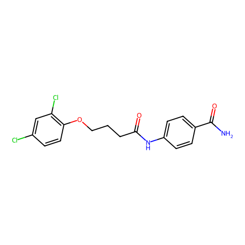 4-{[4-(2,4-Dichlorophenoxy)butanoyl]amino}benzamide structure