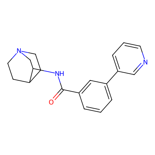 Benzamide, N-1-azabicyclo[2.2.2]oct-3-yl-3-(3-pyridinyl)- structure
