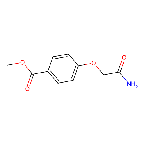 Methyl 4-(2-amino-2-oxoethoxy)benzoate structure