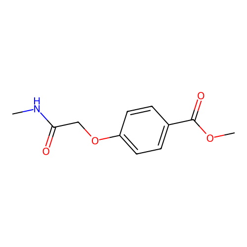Methyl 4-[2-(methylamino)-2-oxoethoxy]benzoate structure