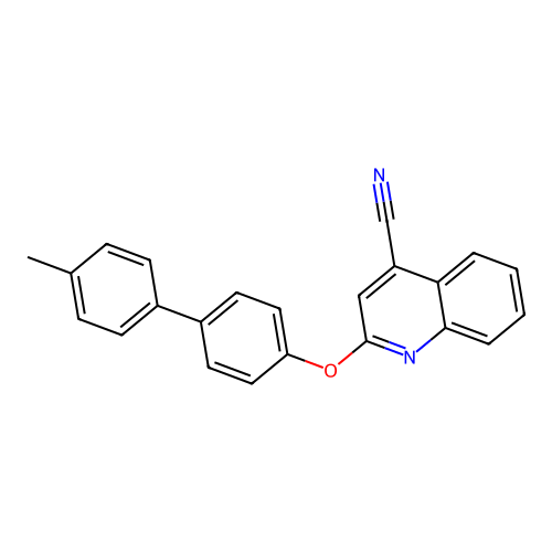 2-[4-(4-Methylphenyl)phenoxy]quinoline-4-carbonitrile structure