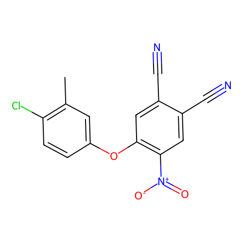 4-(4-Chloro-3-methylphenoxy)-5-nitrobenzene-1,2-dicarbonitrile structure
