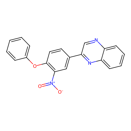 2-(3-Nitro-4-phenoxyphenyl)quinoxaline structure