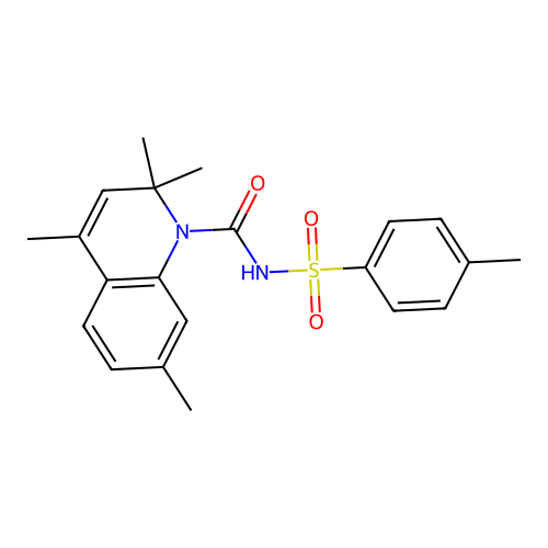 2,2,4,7-tetramethyl-N-[(4-methylphenyl)sulfonyl]quinoline-1(2H)-carboxamide structure