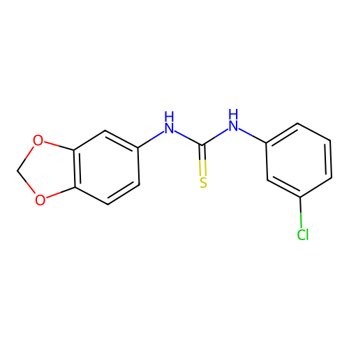 1-(1,3-Benzodioxol-5-yl)-3-(3-chlorophenyl)thiourea structure