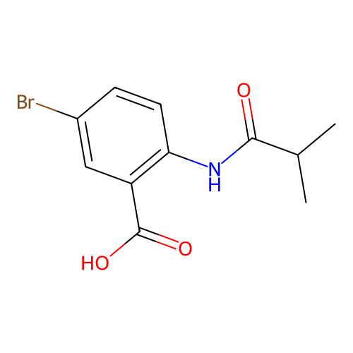 5-Bromo-2-[(2-methylpropanoyl)amino]benzoic acid structure