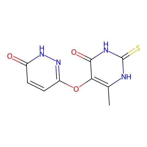 6-[(4-Hydroxy-6-methyl-2-sulfanylpyrimidin-5-yl)oxy]pyridazin-3-ol structure