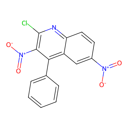2-Chloro-3,6-dinitro-4-phenylquinoline structure