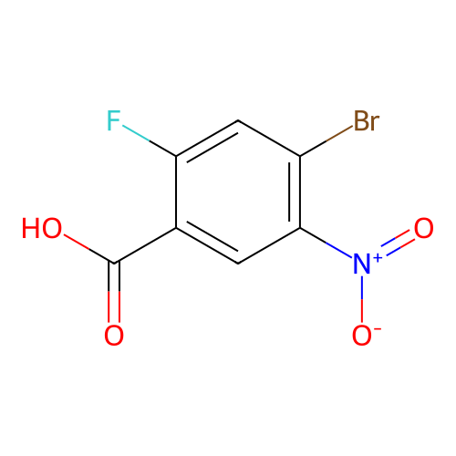4-Bromo-2-fluoro-5-nitrobenzoic acid structure