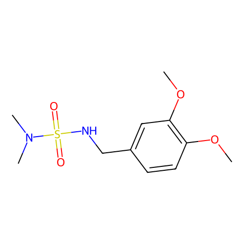 [(3,4-Dimethoxyphenyl)methyl][(dimethylamino)sulfonyl]amine structure