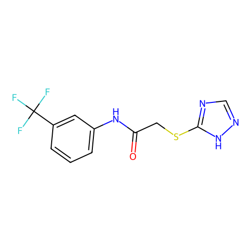 2-(4H-[1,2,4]Triazol-3-ylsulfanyl)-N-(3-trifluoromethyl-phenyl)-acetamide structure