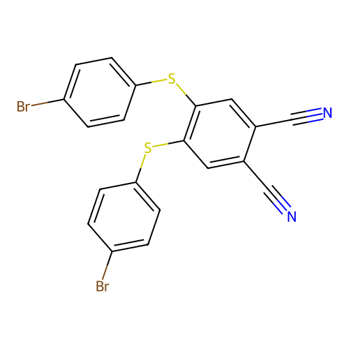 4,5-Bis[(4-bromophenyl)sulfanyl]benzene-1,2-dicarbonitrile structure