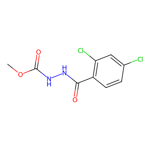 Methyl 2-(2,4-dichlorobenzoyl)hydrazinecarboxylate structure