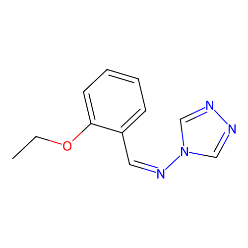 (Z)-N-(2-ethoxybenzylidene)-4H-1,2,4-triazol-4-amine structure