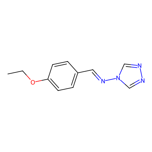 (NE)-N-[(4-Ethoxyphenyl)methylidene]-4H-1,2,4-triazol-4-amine structure