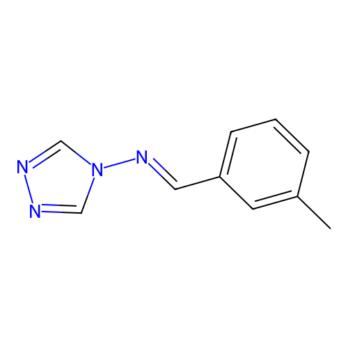 N-(3-methylbenzylidene)-4H-1,2,4-triazol-4-amine structure