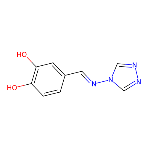 1,2-Benzenediol, 4-[(4H-1,2,4-triazol-4-ylimino)methyl]- structure