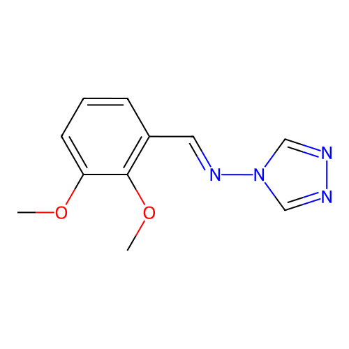 (E)-N-(2,3-dimethoxybenzylidene)-4H-1,2,4-triazol-4-amine structure