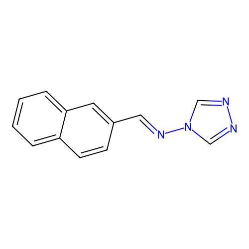 1-naphthalen-2-yl-N-(1,2,4-triazol-4-yl)methanimine structure