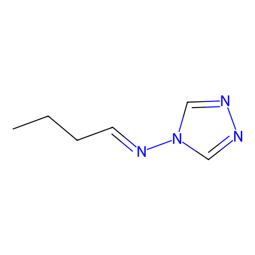N-(1,2,4-triazol-4-yl)butan-1-imine structure