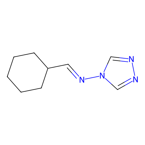 1-cyclohexyl-N-(1,2,4-triazol-4-yl)methanimine structure