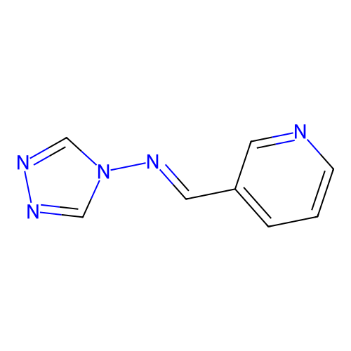 (E)-N-(pyridin-3-ylmethylene)-4H-1,2,4-triazol-4-amine structure