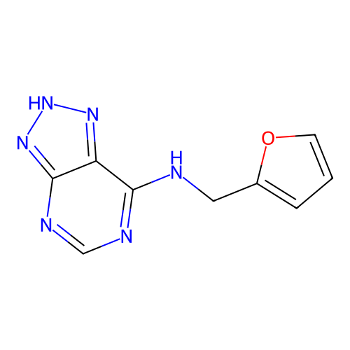 6-Furfurylamino-8-azapurine structure