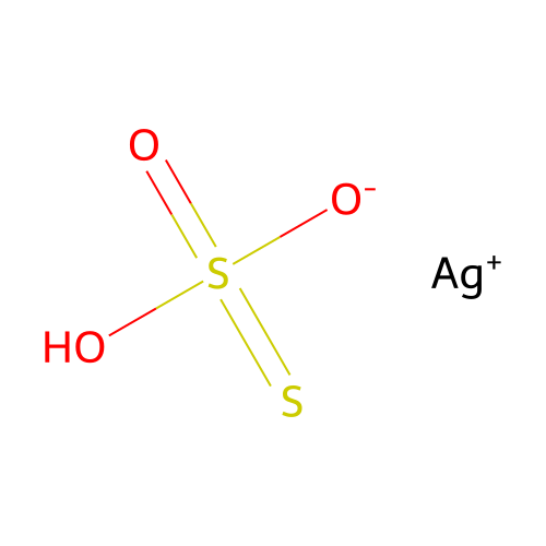 Thiosulfuric acid (H2S2O3), silver(1+) salt structure