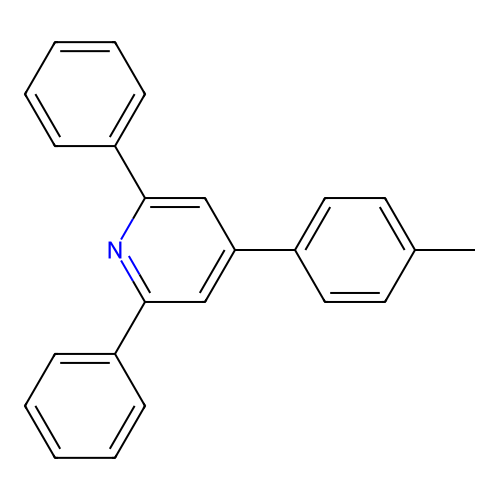 4-(4-Methylphenyl)-2,6-diphenylpyridine structure