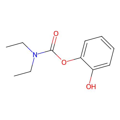 2-Hydroxyphenyl diethylcarbamate structure