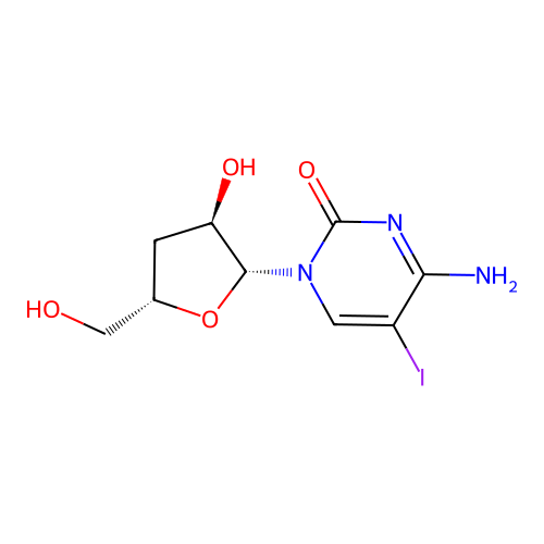 3'-Deoxy-5-iodocytidine structure