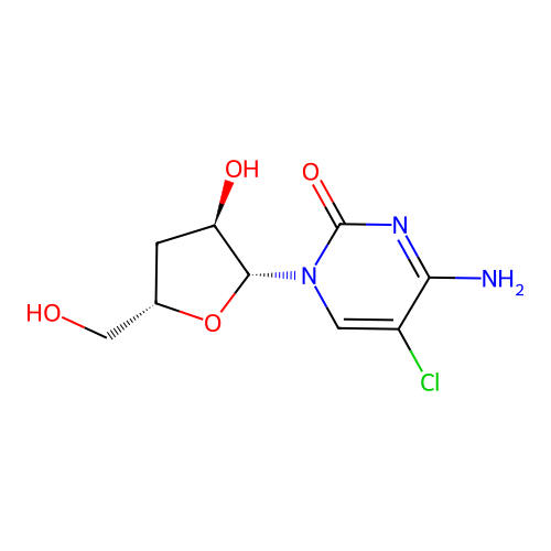 5-Chloro-3'-deoxycytidine structure