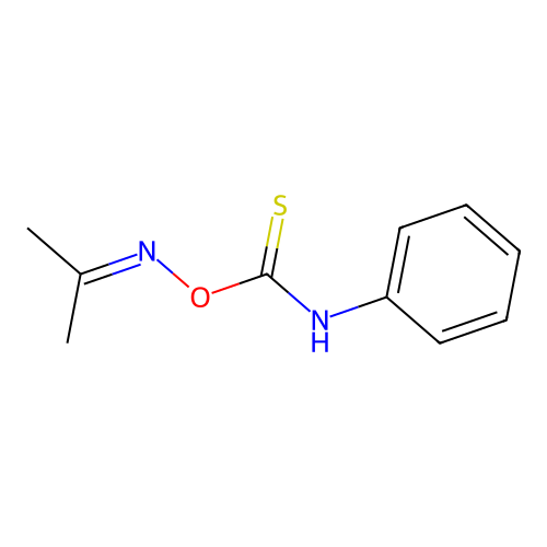 (Phenylamino)[(propan-2-ylideneamino)oxy]methanethione structure