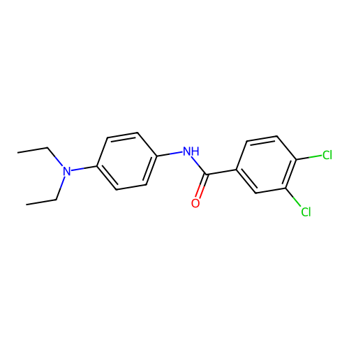 3,4-dichloro-N-[4-(diethylamino)phenyl]benzamide structure
