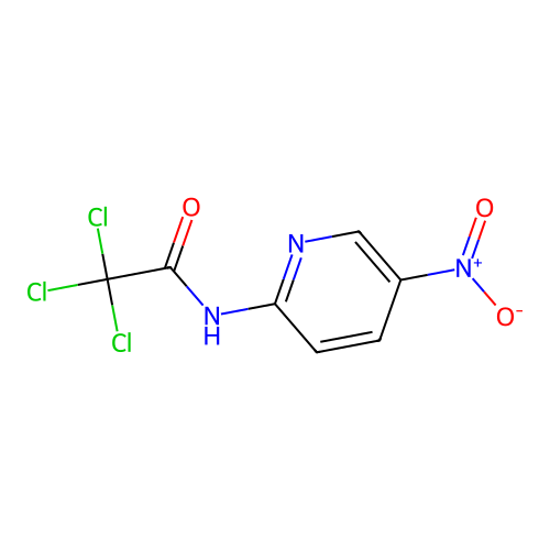 2,2,2-trichloro-N-(5-nitropyridin-2-yl)acetamide structure