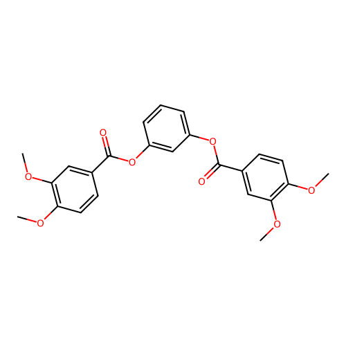 1,3-Phenylene bis(3,4-dimethoxybenzoate) structure