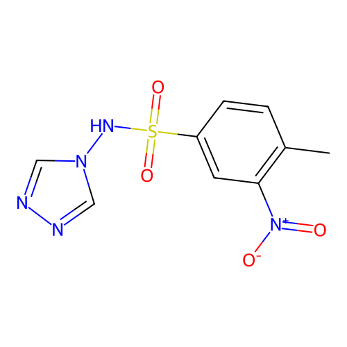 [(4-Methyl-3-nitrophenyl)sulfonyl]-1,2,4-triazol-4-ylamine structure