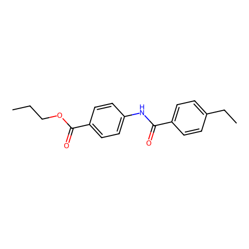 Propyl 4-{[(4-ethylphenyl)carbonyl]amino}benzoate structure